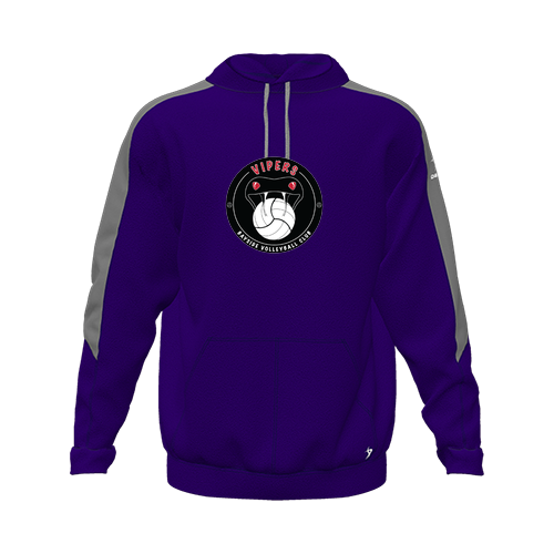 [CUS-DFW-HOOD-FLC-LSL-PUR-YXS-LOGO1] Hoodie (Youth XS, Purple, Logo 1)