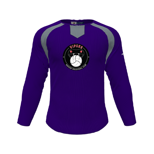 [CUS-DFW-PULL-FLC-CNK-LSL-PUR-YS-LOGO1] Pullover (Youth S, Purple, Logo 1)