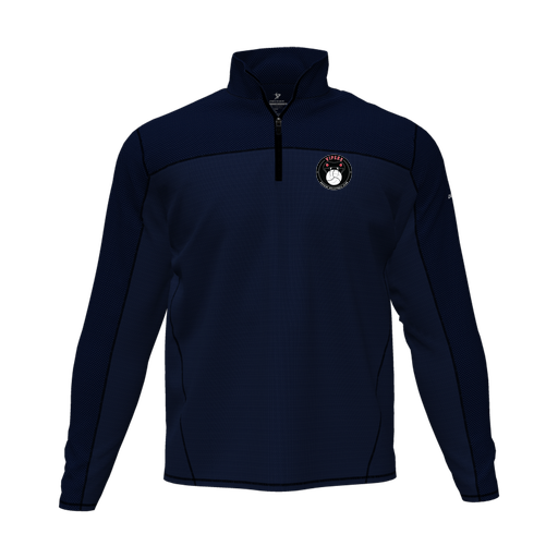 [CUS-DFW-QTRZ-PER-LSL-NVY-AS-LOGO1] Quarter Zip Pullover (Adult S, Navy, Logo 1)