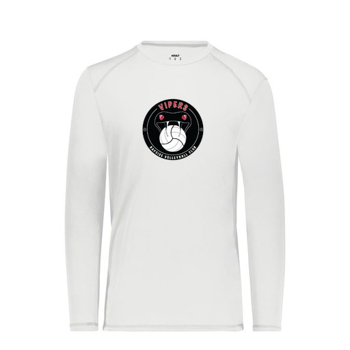 [6845.005.S-LOGO1] Men's SoftTouch Long Sleeve (Adult S, White, Logo 1)