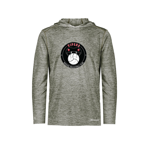 [FOLHCGGY-YS-LOGO1] Decker Youth Charge Hoodie (Youth S, Gray, Logo 1)