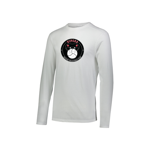 [3076.005.S-LOGO1] Youth LS Ultra-blend T-Shirt (Youth S, White, Logo 1)