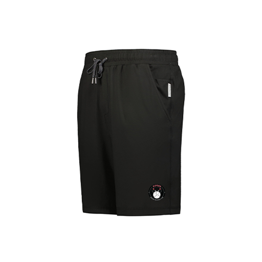 [223604.080.S-LOGO1] YOUTH Ventura Soft Knit SHORTS (Youth S, Black, Logo 1)