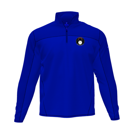 [CUS-DFW-QTRZ-PER-LSL-RYL-AS-LOGO1] Quarter Zip Pullover (Adult S, Royal, Logo 1)
