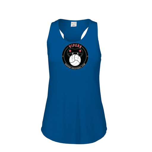 [FT0TUBRY-FAS-LOGO1] Ladies Tri Blend Tank Top (Female Adult S, Royal, Logo 1)