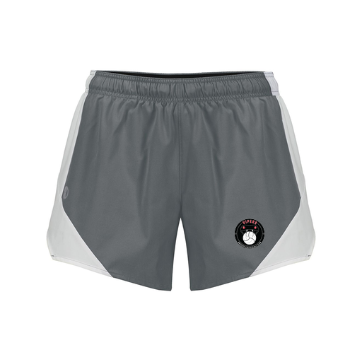 [229489.R04.S-LOGO1] Girls Olympus Shorts (Female Youth S, Gray, Logo 1)