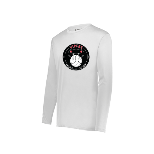 [222822.005.XS-LOGO1] Men's LS Smooth Sport Shirt (Adult XS, White, Logo 1)