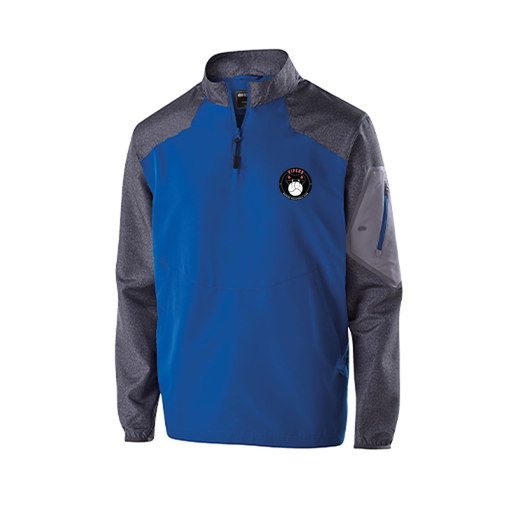 [229155.H02.XS-LOGO1] Men's Raider LS Pullover (Adult XS, Royal, Logo 1)