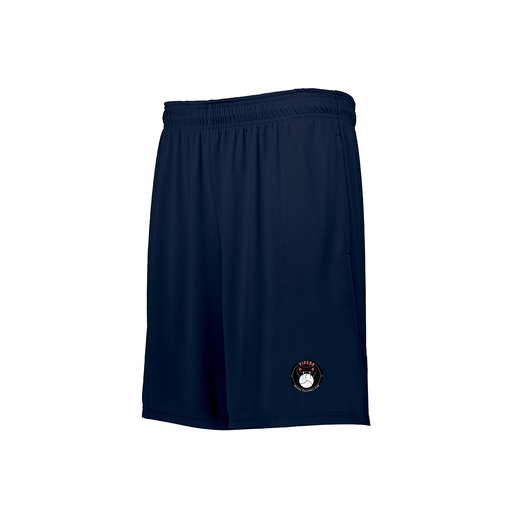 [229611.065.S-LOGO1] Decker Youth Swift Short (Youth S, Navy, Logo 1)